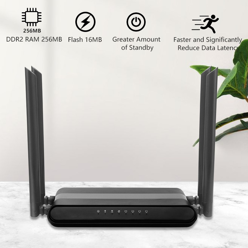 1200Mbps AC11 Gigabit Wi Fi router senza fili Punto di Accesso 5G doppio gruppo musicale con USB 4 LAN RJ45 Ethernet porta VPN router di Alta Qualità