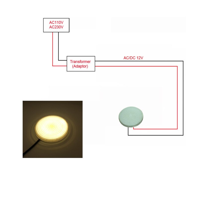 LED Underwater Light 18W 24W 30W 35W 42W RGB Pool Lamp 12V Multiple color to Replace Halogen PAR56 Piscina Bulb Warm White Cool: Warm white / 18W