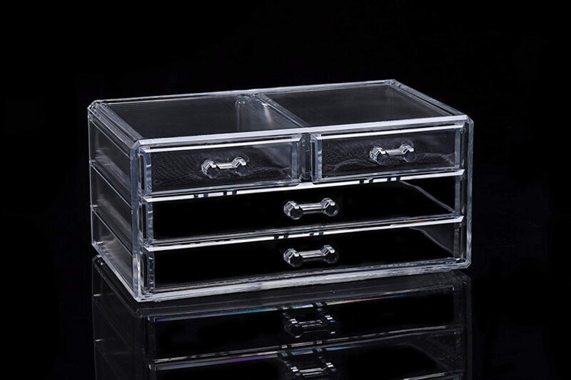 Acryl transparante Make-Up Organizer Opbergdozen Make Up Organizer Voor Cosmetica Borstel Organizer home Storage Drawers type: Drawer