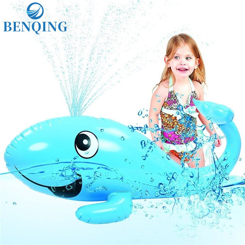 BENQING Neue Verdickt freundlicher draussen-Gras Spielen Wasser Jet Delphin Eltern Art Interaktion Wasser sprühen Wal WJ175