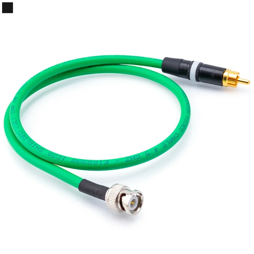 Cable de vídeo HD-SDI Belden 1505A 6G, Cable Coaxial Digital BNC a BNC/RCA 75Ω RG59/U, Cable de reloj de palabras para cámaras CCTV 1080P: Rojo / 2 m