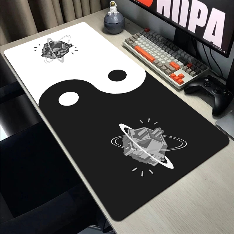 Alfombrilla de ratón Xxl para gamer, tapete para teclado, oficina, 900x400, grande, escritorio, portátil: 60x30 cm / orange