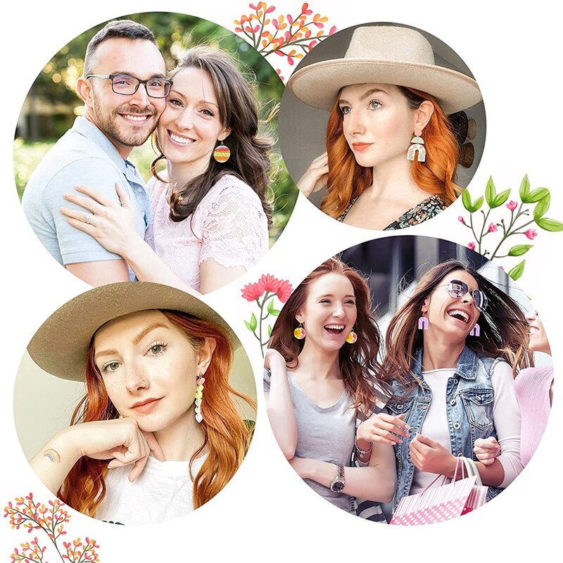 24Pcs Polymer Clay Cutters Polymer Clay Tool Kit Clay Earring Cutters For Polymer Clay Jewelry, Clay Earring Cutters