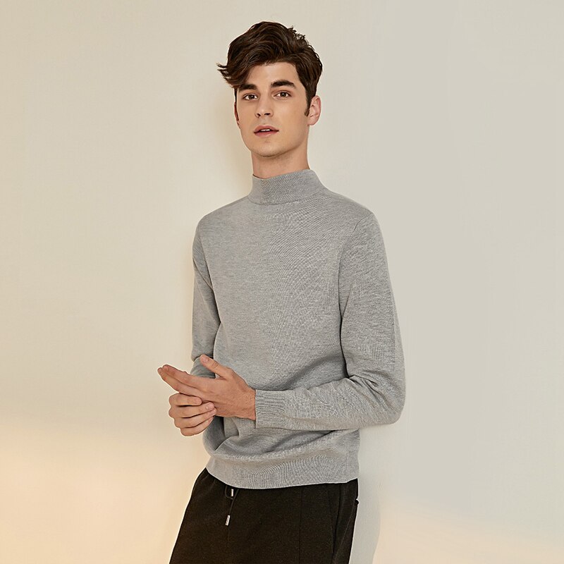 youpin DSDO Half-high collar sweater machine washable Warm Breathable skin-friendly basic bottoming shirt for man