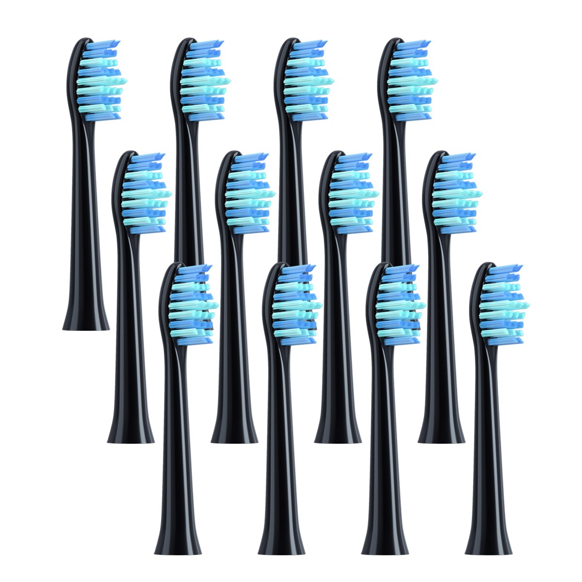 12Pcs Vervanging Voor Huawei/Libod/Hilink/Handy/Unieke Roze Tandenborstel Smart Elektrische Tandenborstel Schoon Borstel heads Dental Borstel: 12PCS-Black