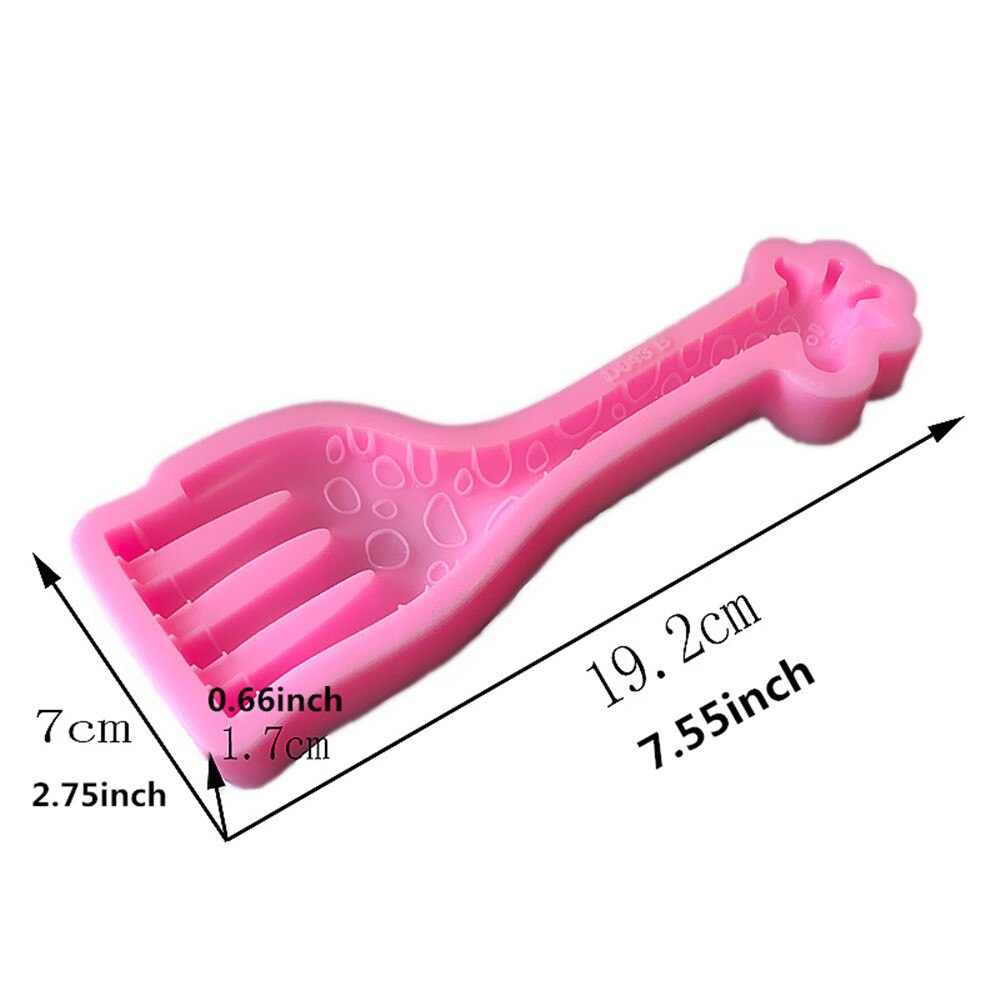 Cartoon Giraffe Chocolade Silicone Mold Fondant Cake Candy Mallen Koekjes Gebak Koekjes Mal Bakken Taart Decoratie Gereedschap Klei: A015