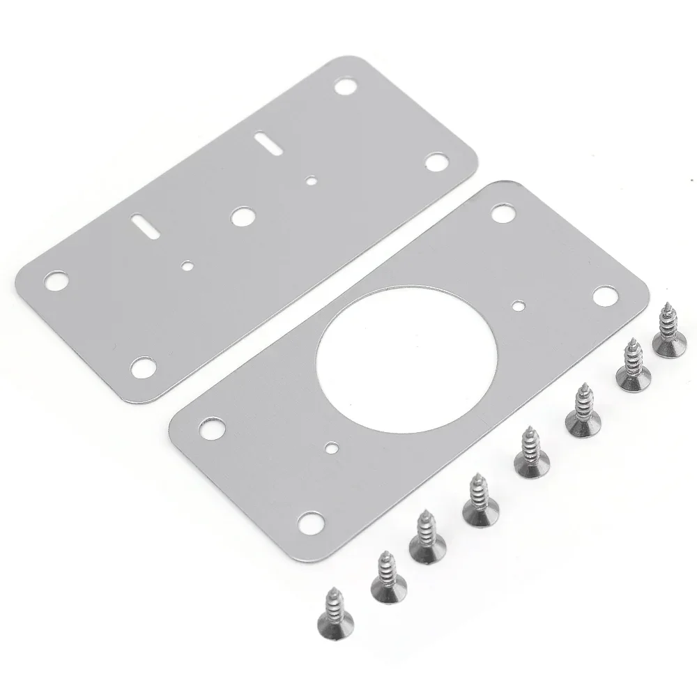 10Pcs Kabinet Scharnier Reparatie Plaat Kit Keuken Kast Deur Scharnier Montageplaat Gaten Platte Bevestiging Brace Beugels