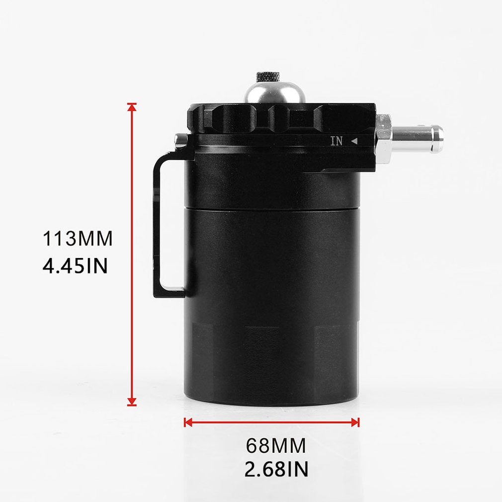 300Ml Oil Catch Reservoir Breather Can Tank + Filter Kit Cylinder Aluminum Engine Stylish And Portable