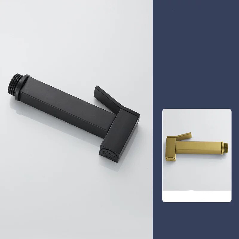 Black bidet shower mixer kit wall black mop pool single cold tap black wall single cold tap bathroom tap: B bidet  shower