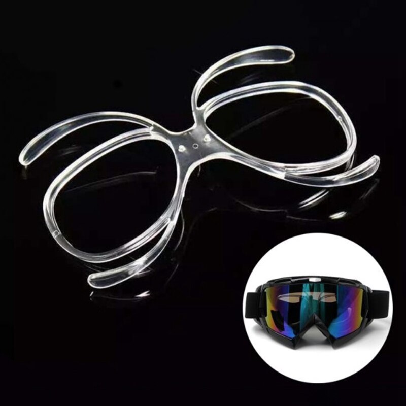 5 stuks heldere skibrillen met bijziendheidsmontuur, ski-snowboardbril, bril, zonnebriladapter, bijziendheidsinline montuur, bijziendheidslensmontuur
