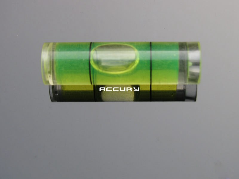 100pcs 9.5*34mm Cylindrical Bubble level spirit level vial Acrylic levels for Frame or Hanging wall TV