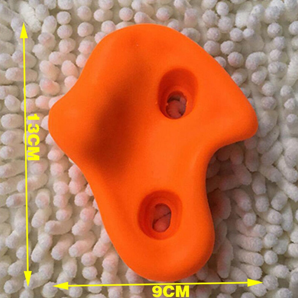 10Pcs Kids Indoor Climbing Rocks Wall Stones Hand Feet Holds Grip Hardware Kits Mixed Color Resin Climbing Rock Kids Fitness Toy