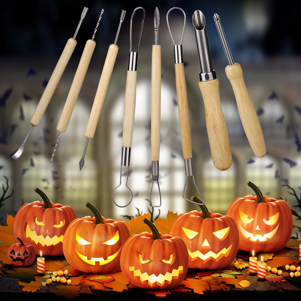 13Pcs Professionele Pompoen Carving Tool Kit Carve Beeldhouwen Halloween Gereedschappen Levert Duurzaam Carving Gereedschap