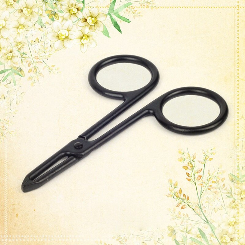 ! 1 ud. De tijeras de punta plana pinzas de cejas pinza de corte inoxidable herramienta de maquillaje de eliminación de cejas para belleza