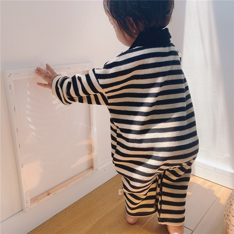 MILANCEL baby romper classical striped baby boys rompers loose style Koran baby jumpsuit