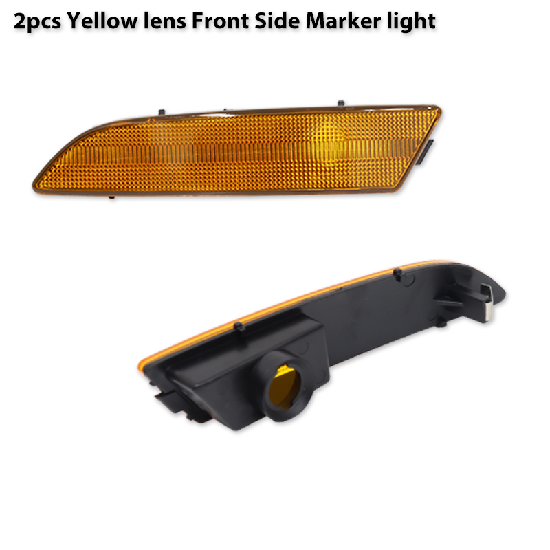 iJDM Front ＆ Rear Bumper Side Marker Lamps Housings For Chrysler Crossfire Coupe/Convertible Turn Signal Light,Parking Light: changeable