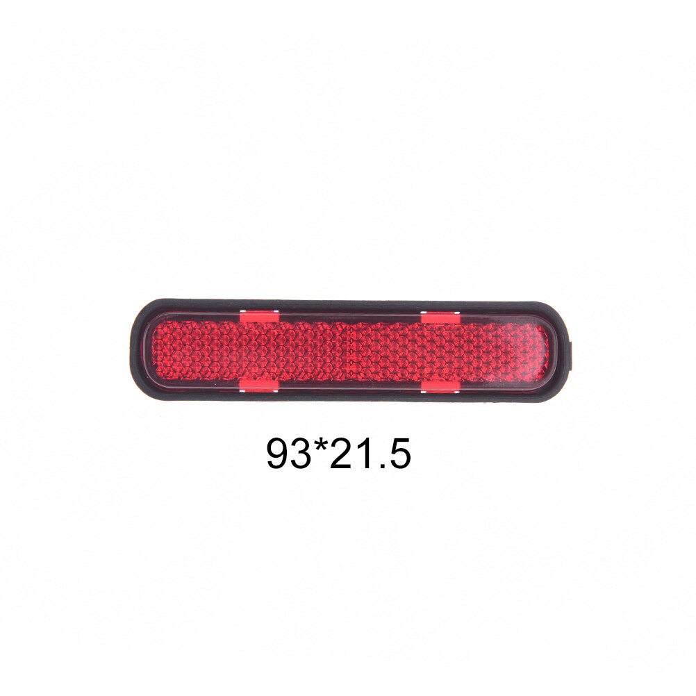 Back Reflective Board Mountain MTB Bicycle Rack Tail Safety Warning Lamp Cycling Bike Rear Reflector Light Red Orange: K