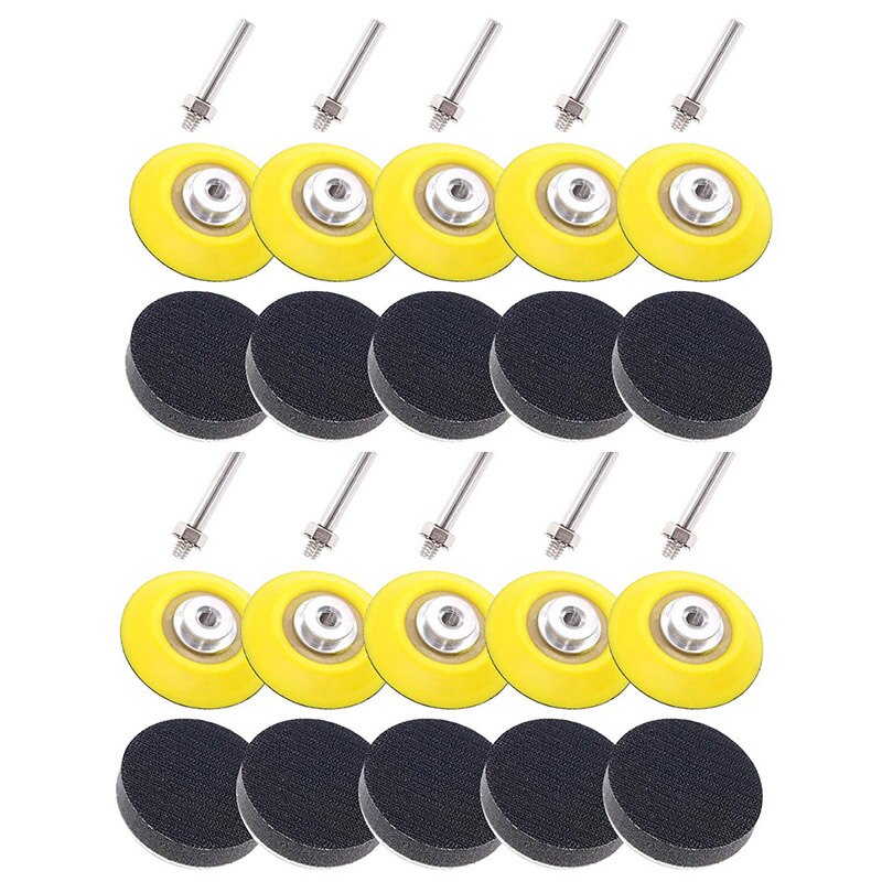 10 stk 2 tommer  (50mm)  slipeskiver putesett myk skumlag poleringspute for borremaskin for borremaskin for slipepute