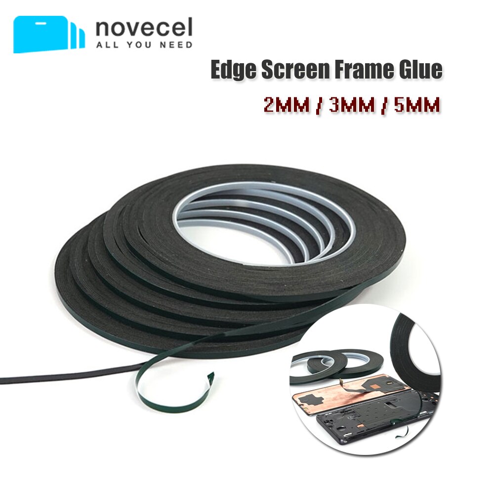 2MM 3MM 5MM Green Foam Double Sided Tape Edge Screen Frame Glue Strong Adhesive Sticker Mobile Phone Tablet Screen Repair