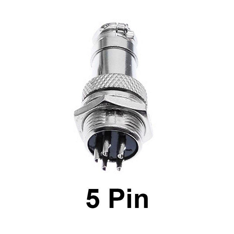 GX16 Aviation Circular Connector 2Pin3pin4pin 5pin6pin7pin8pin9pin10pin Male & Female plug connectors: 5Pin