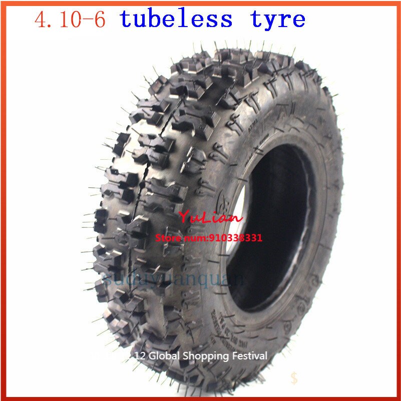 Bonne 4.10-6 pneu Tubeless ATV Go Kart MIni Quad 4.10-6 pouces pneu chasse-neige vide pneu de motoneige 4.10-6 pouces pneu de plage