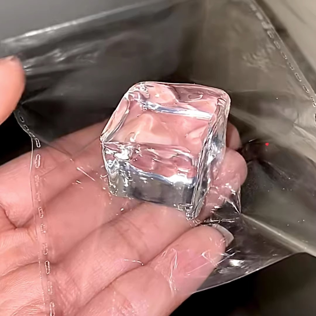 Cubos de hielo transparentes, juguetes blandos, lindo gato, pata, pez, alivio del estrés, juguete antiestrés TPR, pelota antiestrés pegajosa, juguetes para apretar delgado