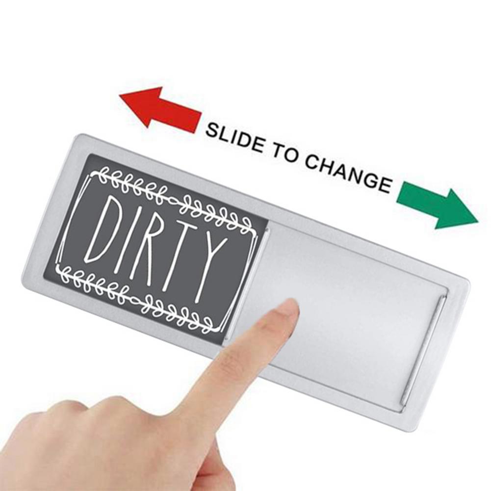 Dishwasher Clean Dirty Sign Magnet Indicator For Washing Machine Double Sided Washing Machine Kitchen Indicator Cleaning Tips