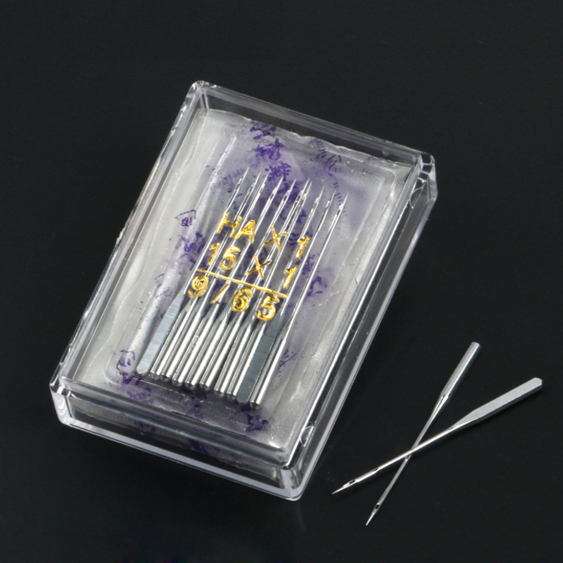 100 stücke HAX1 Haushalt Nähmaschine Nadeln Universal- 15x1 Gemischt Bausatz Verpackung NäHenne Zubehör Für Alle Inländischen Maschine: Licht Grau