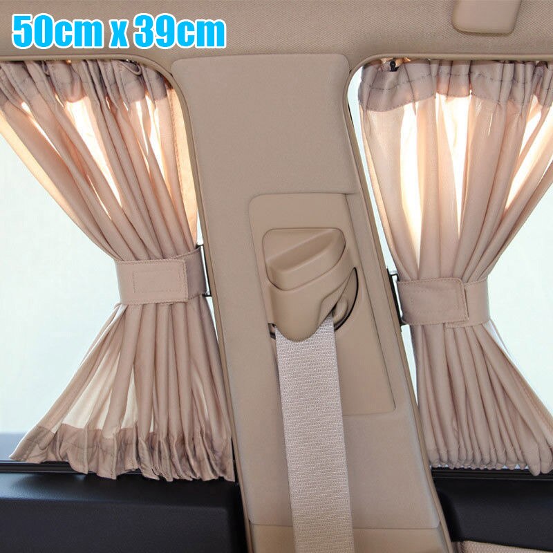 50*39cm Accessories Set 2Pcs Visor Universal VIP style Car Curtains Front /rear Window Practical