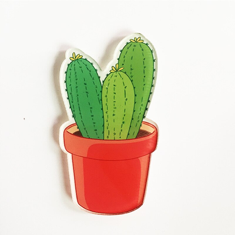 Pin Badge Decoratie 1 PC Cartoon Cactus Bonsai Broche Acryl Badges Pictogrammen op De Rugzak Badges voor Kleding: 03
