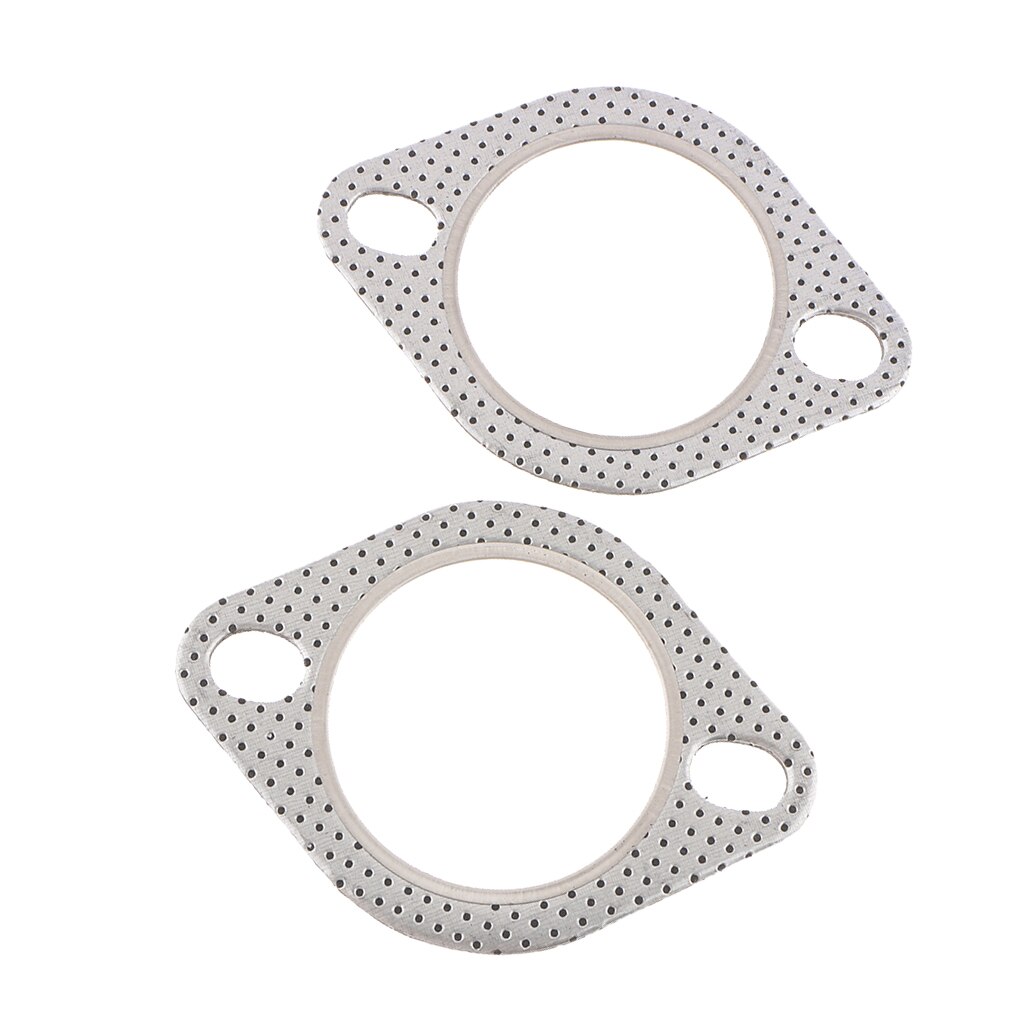 2 Bolt High Temp Exhaust Gasket 2.5 Inch Heavy Duty Mild Steel Exhaust Flange Washer