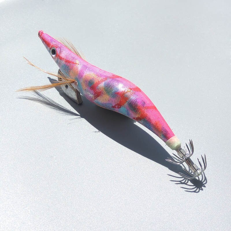 5pcs Top Gold/Glans kleur calamar inktvis jigs Japan type vissen squid lokt Harde vissen lokken sterke vissen haak