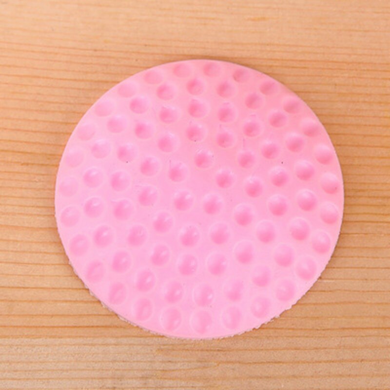 3Pcs/Lot Protection Baby Safety Shock Absorbers Security Card Rubber Door Stoppers Wall Protectors Door Handle Bumpers: pink