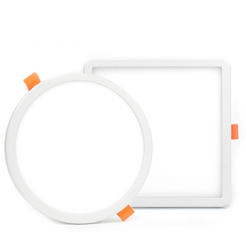 AC 85-265V Ultra Thin Round Square LED Panel Light 6W 8W 15W 20W Aluminum Ceiling Recessed Downlight open hole adjustable