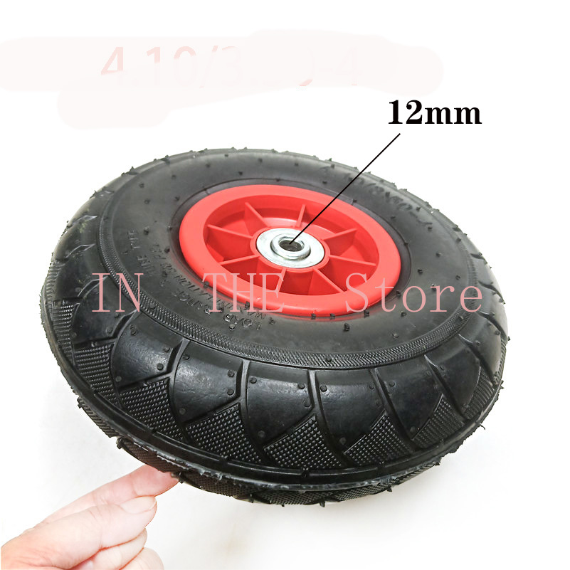 4.10/3.50-4 rubber Inflatable Canoe trolley transport wheel tire accessories canoe wheel paddle board: 12mm
