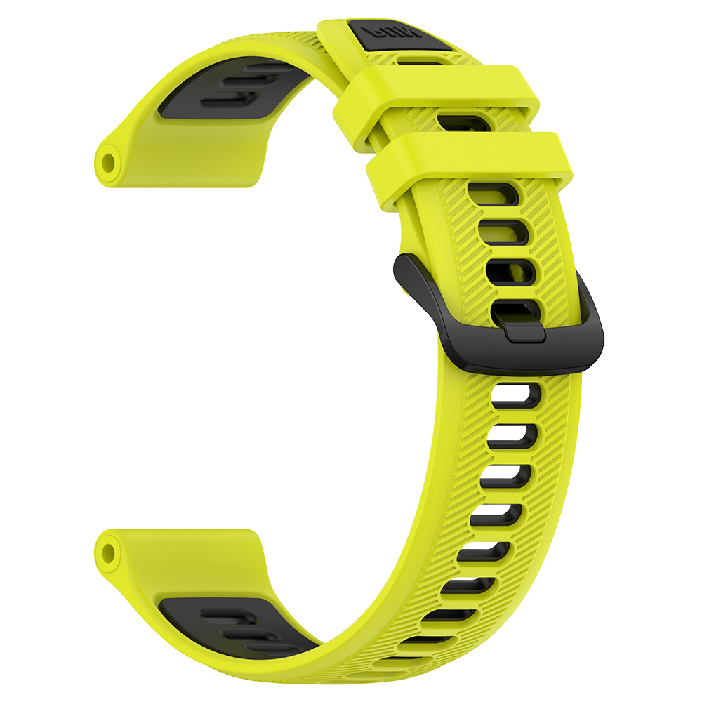 Vervanging Horlogeband Voor Garmin Forerunner 965 955 Solar 945 935 745 22 Mm Two Tone Sport Siliconen band Armband Accessoires: Black Yellow