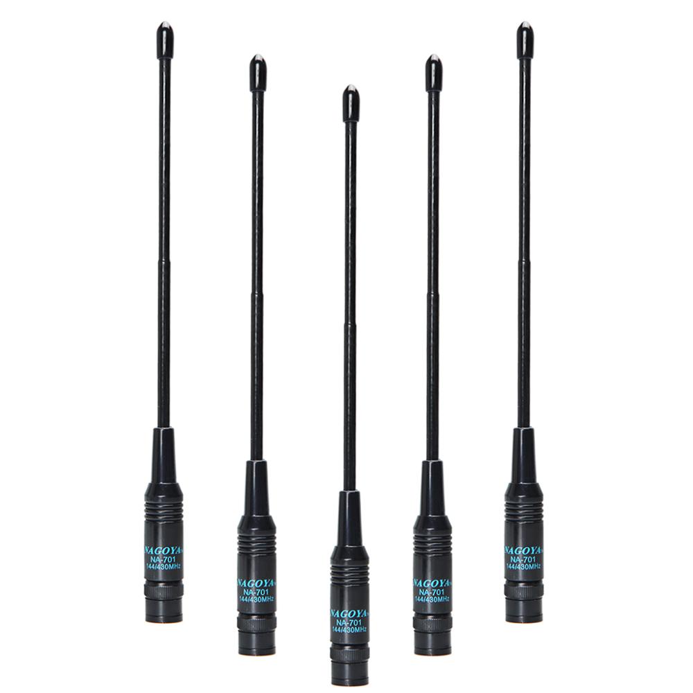 Nagoya NA-701 Bnc 144/430Mhz Dual Band High Gain Flexibele Antenne 10W NA701 Voor Icom Yeasu Kenwood walkie Talkie Walkie Talkie: 5 pcs