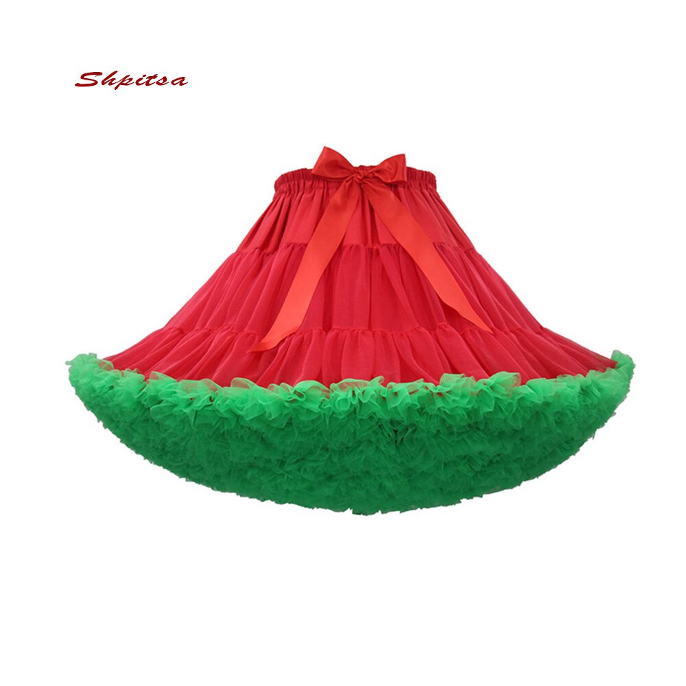 Colored Short Petticoats for Wedding Rockabilly Tutu Tulle Girl Underskirt Hoop Skirt Crinoline Woman Lolita Petticoat: Picture Color