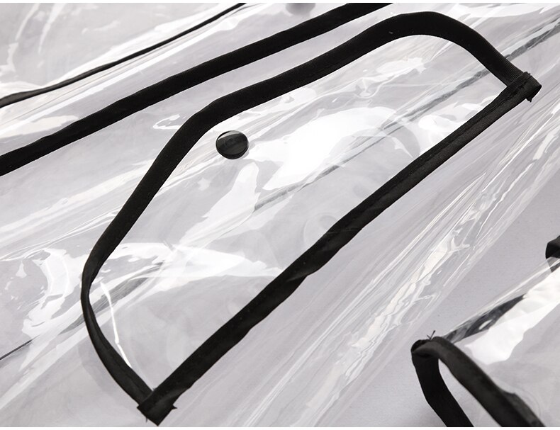 EVA Transparent Soft Rain Cover Long Raincoat Woment Hemmed Belt Long Performance Playing With Water
