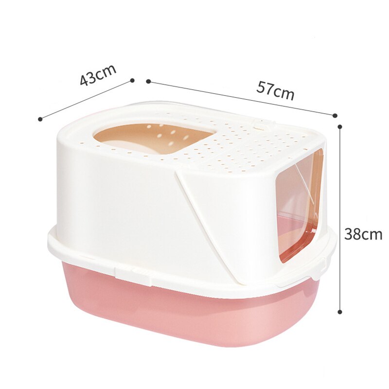 Caja de arena para gatos cerrada, antisalpicaduras Cajón Grande, desodorización, inodoro para gatos, extragrande, suministros para gatos: 1