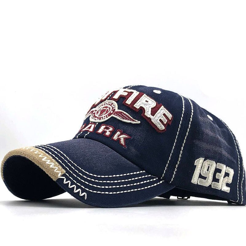 2021New männer Baseball Kappe Frauen Hysterese Angeln Stickerei Papa Hut Mann Kinder Truckere Männer Kappe: Dark blue-1