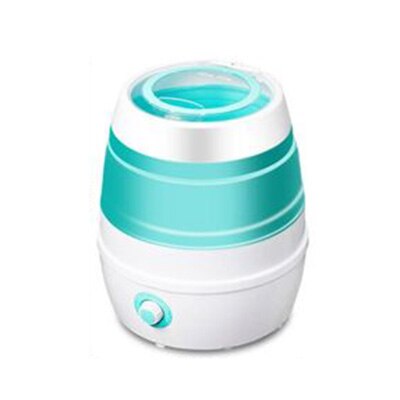 JIQI 2.6Kg Portable Folding Clothes Washing Machine Removable dehydration basket Semi-automatic Washer for Underwear Clothes: Green