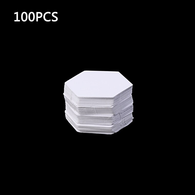 100Pcs Hexagon Sjablonen Voor Patchwork Papier Quilten Naaien Craft Diy Zes Maten