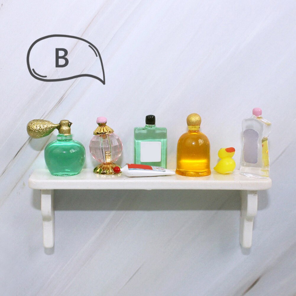 Étagère de parfum Miniature pour enfants, simulation de scène, modèle 1/12, accessoire de maison de poupée à monter soi-même