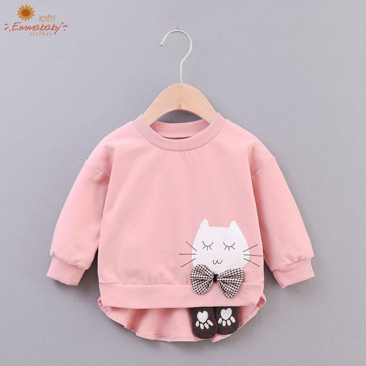 automne bébé sweats à capuche de bande dessinée pull lapin filles sweats hiver Blouse enfants 6 chats manches longues enfants T-shirt veste