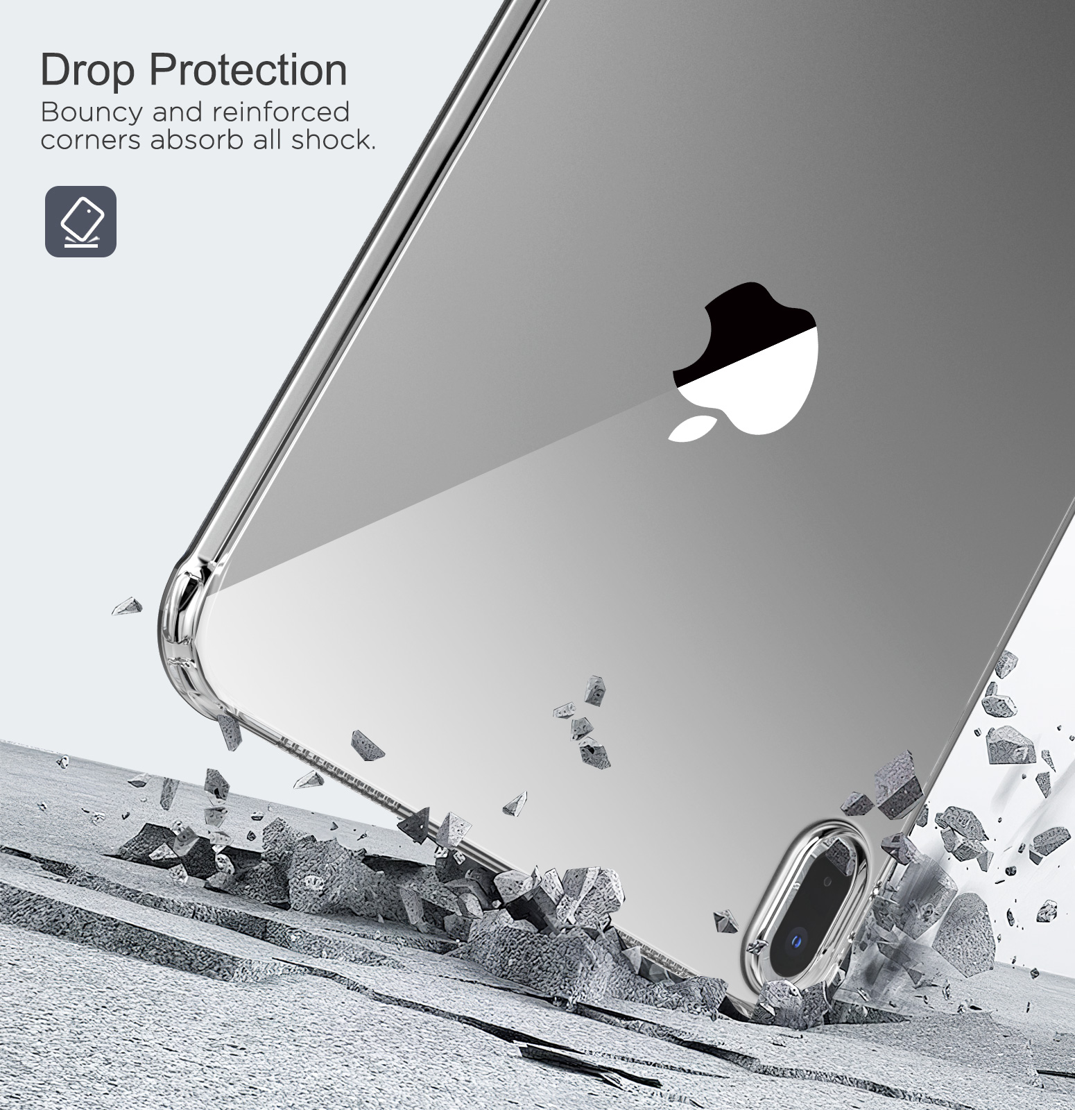 Doorzichtig hoesje voor iPad (A16) 11e generatie 2025 11 inch Lichtgewicht zacht TPU voor iPad 10e generatie 2022 10,9 inch