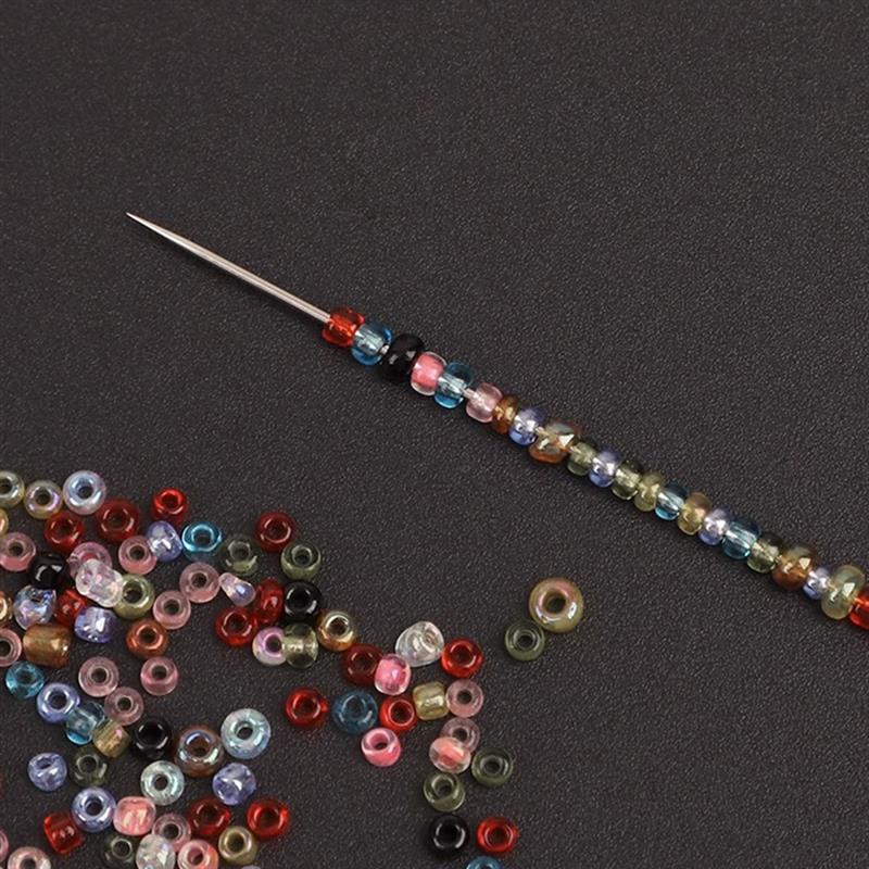 30 Uds. Agujas de Metal para cuentas, collar, pulsera, herramientas, alfileres de aguja de rosca automática de acero inoxidable para suministros de joyería