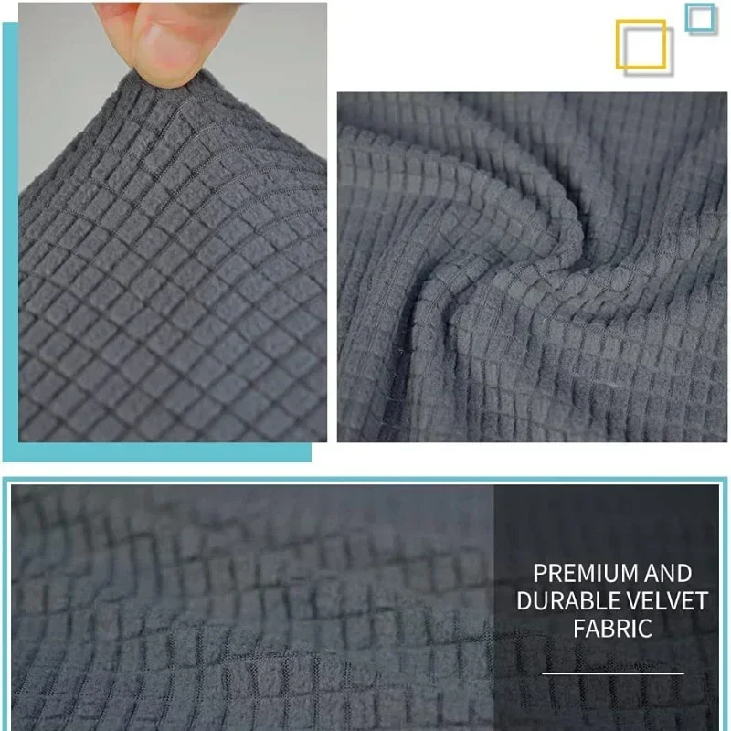 Vierkante voetenbank hoes stretch polar fleece poef hoes bank voetsteun kruk hoes voor woonkamer meubilair beschermhoes