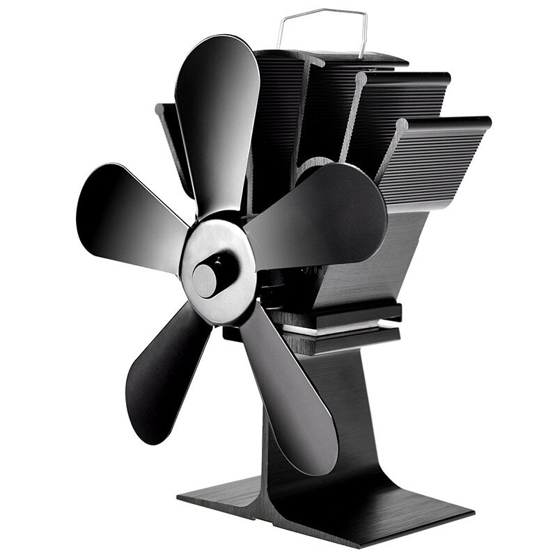 5 klinge komfur ventilator varme pejs fanpowered varmedrevet bjælke brænder venlig stille ventilator hjem effektiv varmefordeling