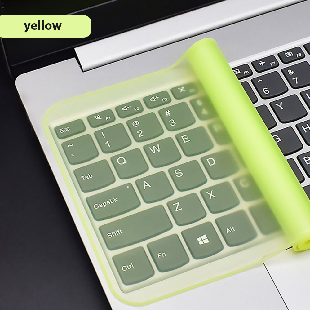 12-17 Inch Universal Laptop Keyboard Cover Protector Waterproof Dustproof Silicone Notebook Computer Keyboard Protective Film: green